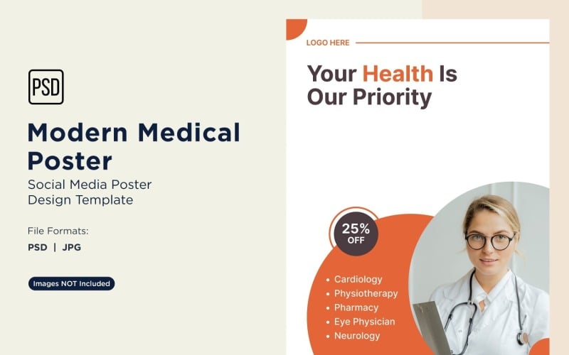 Modello di progettazione di poster medici 25