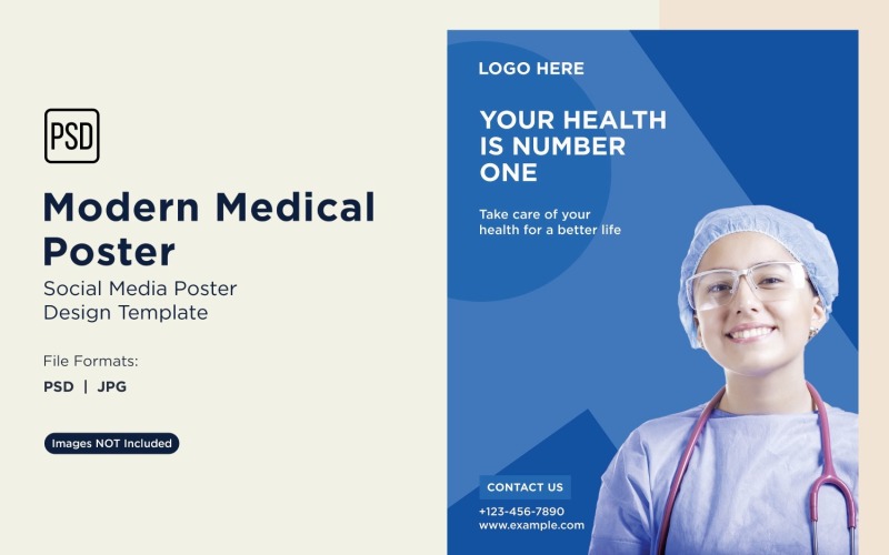 Modello di progettazione di poster medico 38