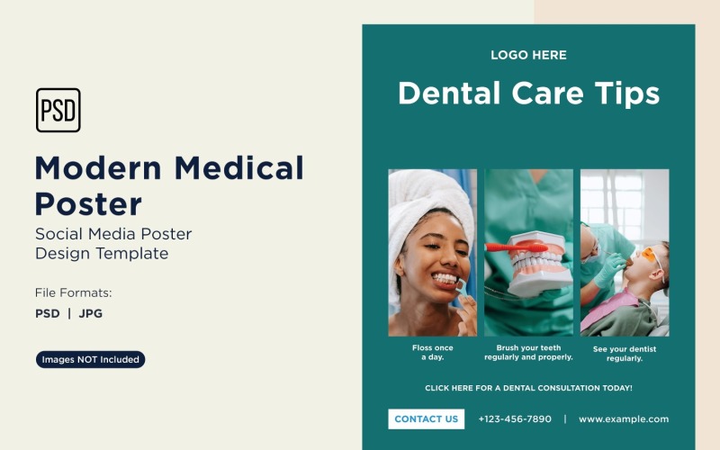 Modello di progettazione di poster medico 16