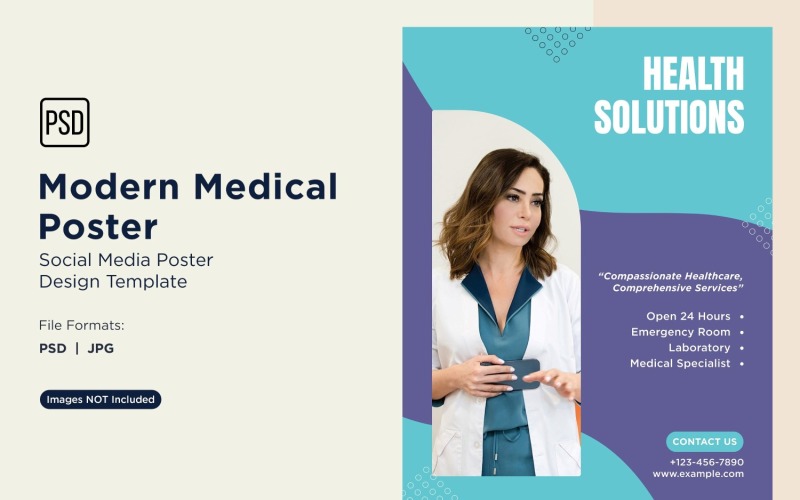 Modello di progettazione di poster medico 40