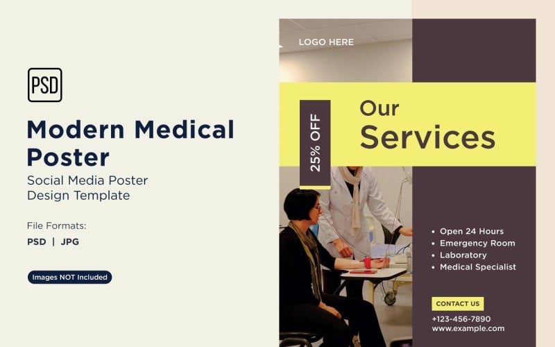Medizinische Poster-Design-Vorlage 49
