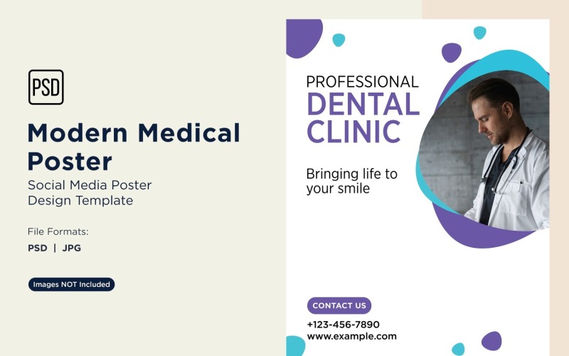 Medizinische Poster-Design-Vorlage 74