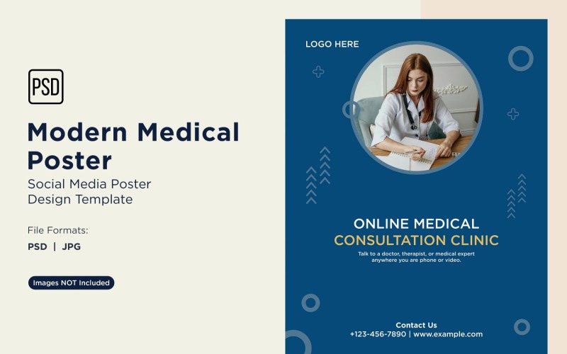 Modello di progettazione di poster medici 55
