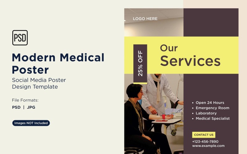 Modello di progettazione di poster medico 49