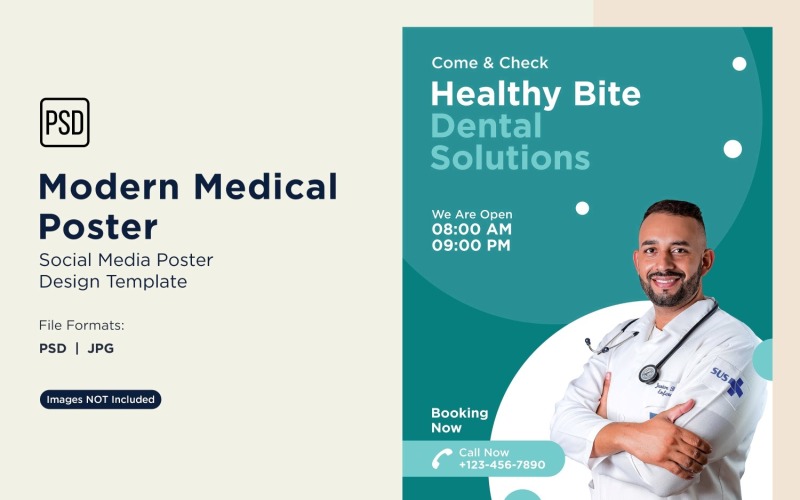 Modello di progettazione di poster medico 92