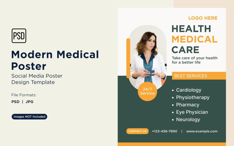 Modello di progettazione di poster medico 94
