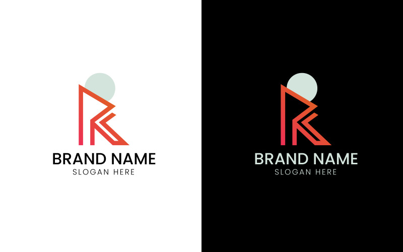 Letter R line shape business logo-10-388 - TemplateMonster