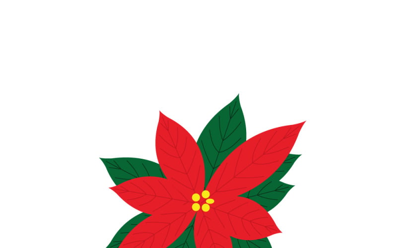 Una semplice illustrazione di una stella di Natale