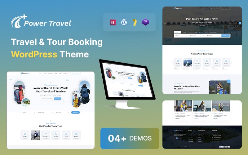 Power – 旅行和旅游预订 WordPress 主题