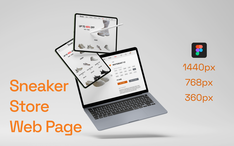 Sneake – Website-UI-Vorlage für einen Sneaker-Shop