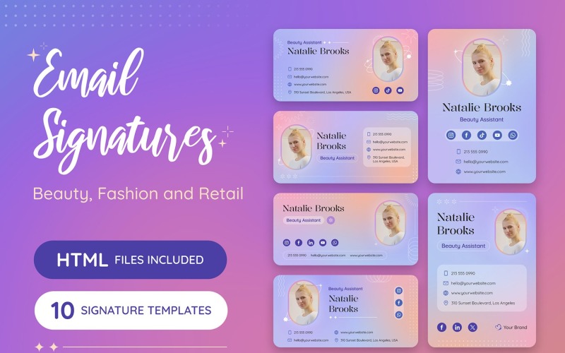 Assinatura de e-mail - Cuidados com a beleza