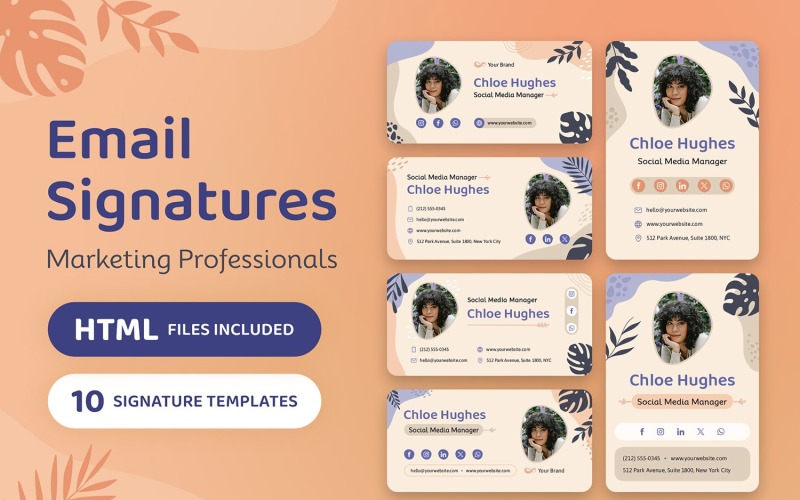 Assinatura de e-mail - Profissionais de marketing