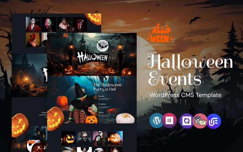 AlloWeen-万圣节派对和活动 WordPress Elementor 主题