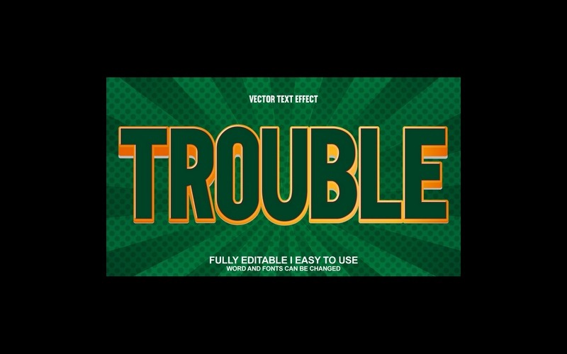 Potíže s plně upravitelným vektorovým 3D textovým efektem