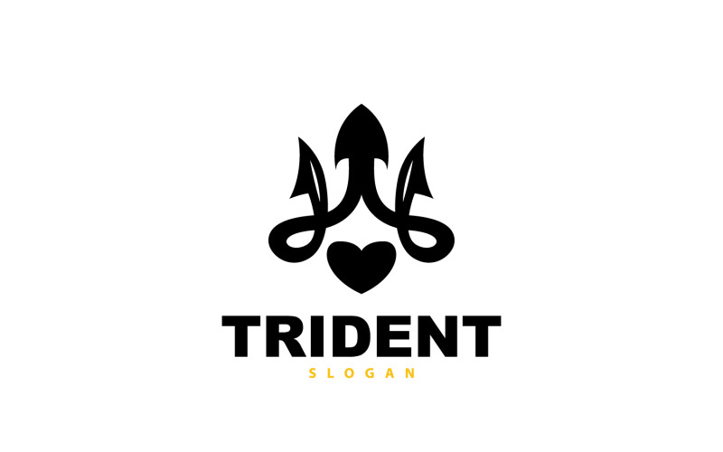 Lanza con el logotipo del tridente Poseidón Neptuno Tritón V9