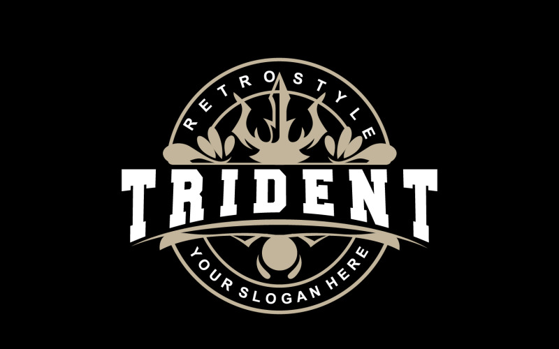Trident Logo Lança Poseidon Netuno Triton V12