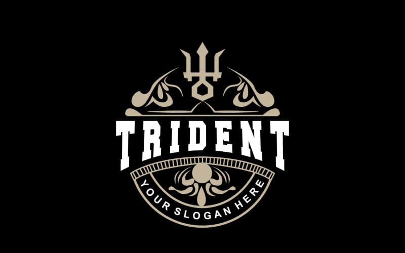 Trident Logo Spear Poseidon Neptune Triton V11