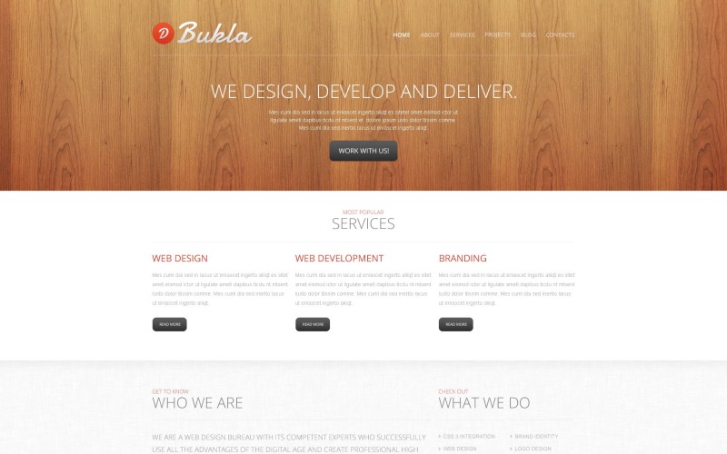 Modelo combinado do Drupal do Design Studio