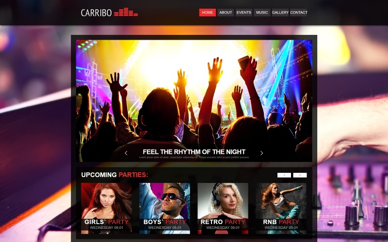 Template Joomla Night Club
