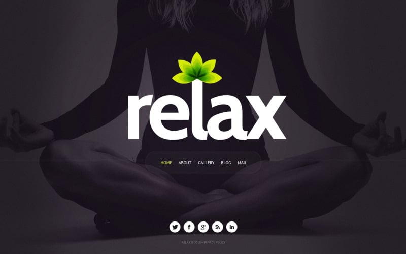 Yoga website sjabloon