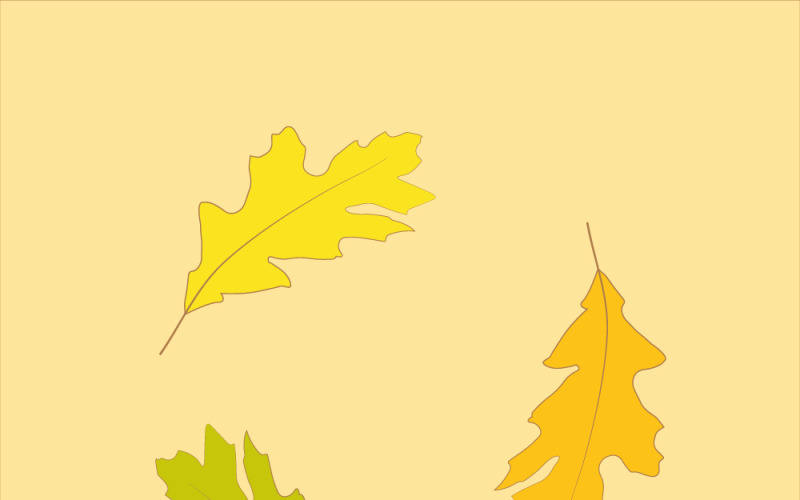 Hermosas hojas de otoño de colores brillantes que caen en el aire aisladas