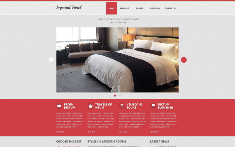 Template Imperial Hotel Drupal
