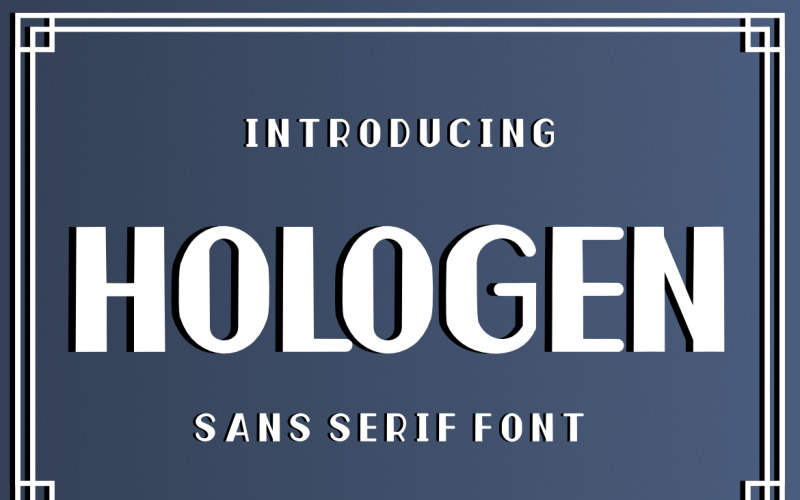 Премиум-шрифт Hologen Sans Serif