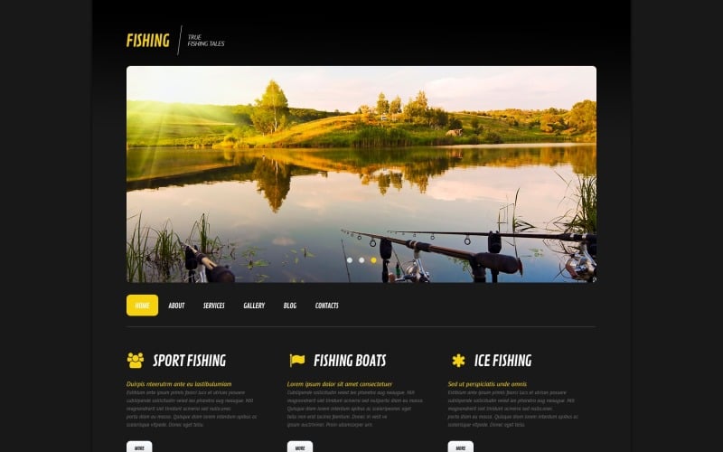 Адаптивна тема WordPress для риболовлі