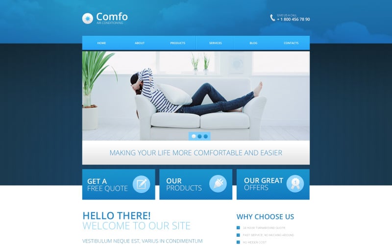 Air Conditioning Drupal Template
