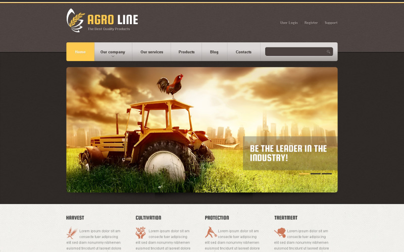 美味的农业Drupal模板