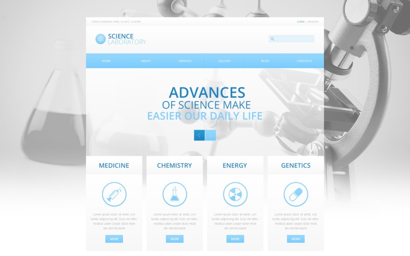 Science Lab Drupal-sjabloon