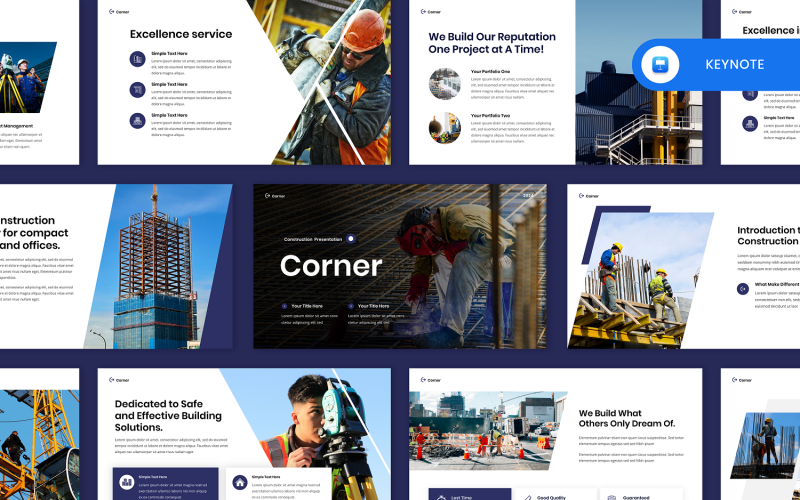 Corner - Keynote-Vorlage für den Bau
