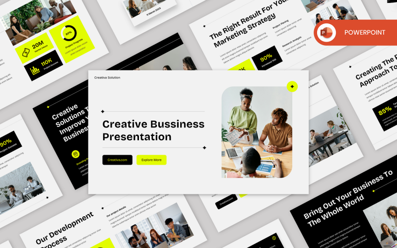 Creativa - Creative Business PowerPoint-mall