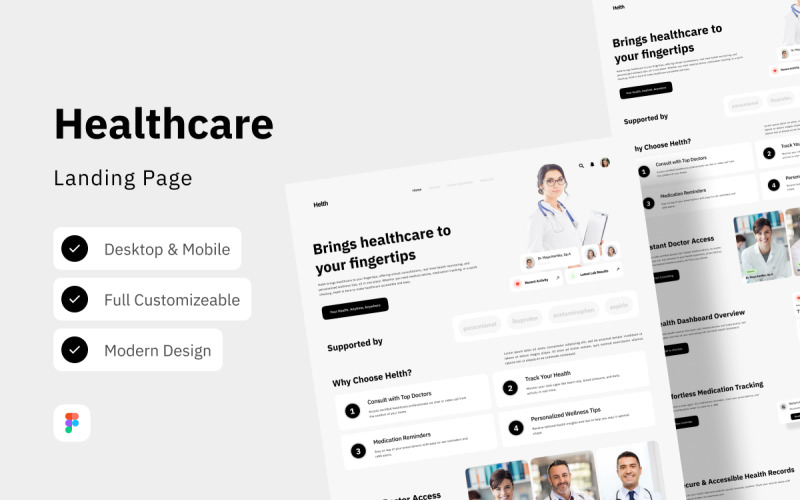 Helth – Page d'accueil des soins de santé