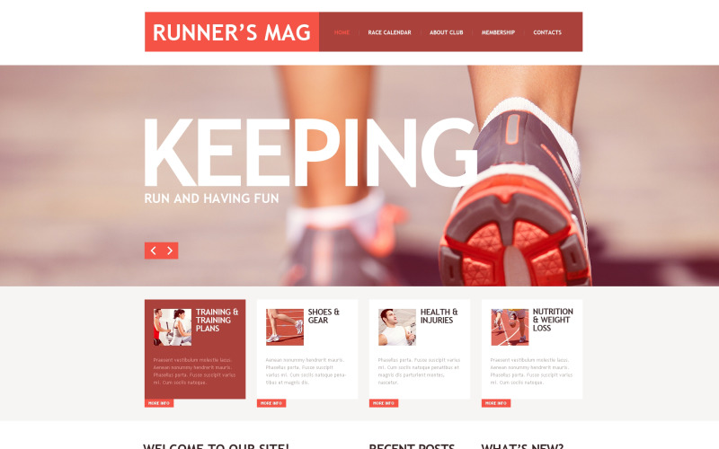 Responsieve websitesjabloon uitvoeren