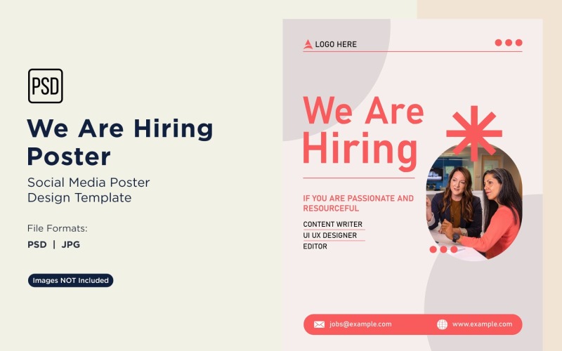 Stiamo assumendo modello di progettazione poster 96