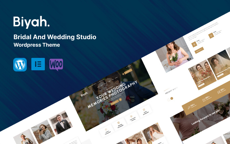 Biyah - Tema WordPress per studio di matrimoni e spose