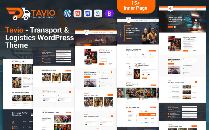 Tavio - Transport & Logistik WordPress-tema