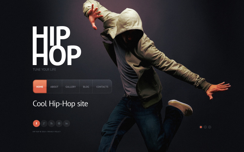 Website sjabloon voor dansstudio