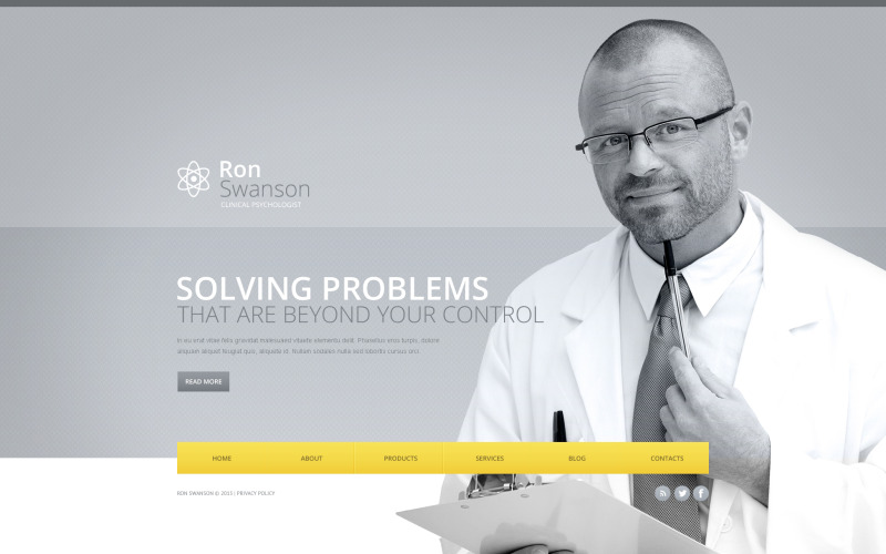 Website sjabloon voor psycholoog