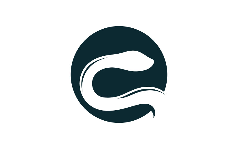 Szablon ikony wektora logo węża V0