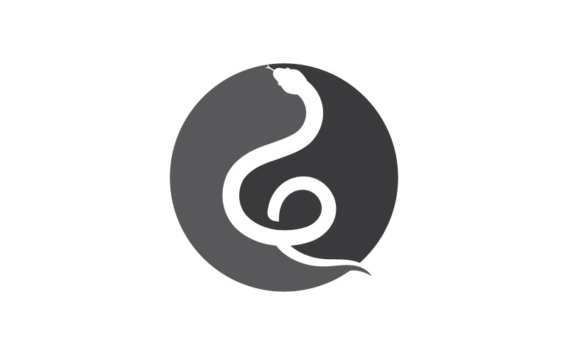 Szablon ikony wektora logo węża V13