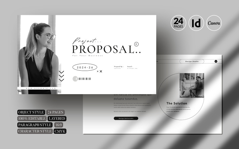 Modello di proposta di progetto (Indd-Canva)