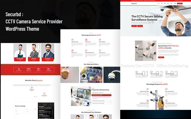 Securbd - CCTV 摄像机服务提供商 WordPress 主题