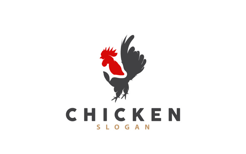 Hähnchen-Logo, Brathähnchen, Restaurant, Bauernhof, V11