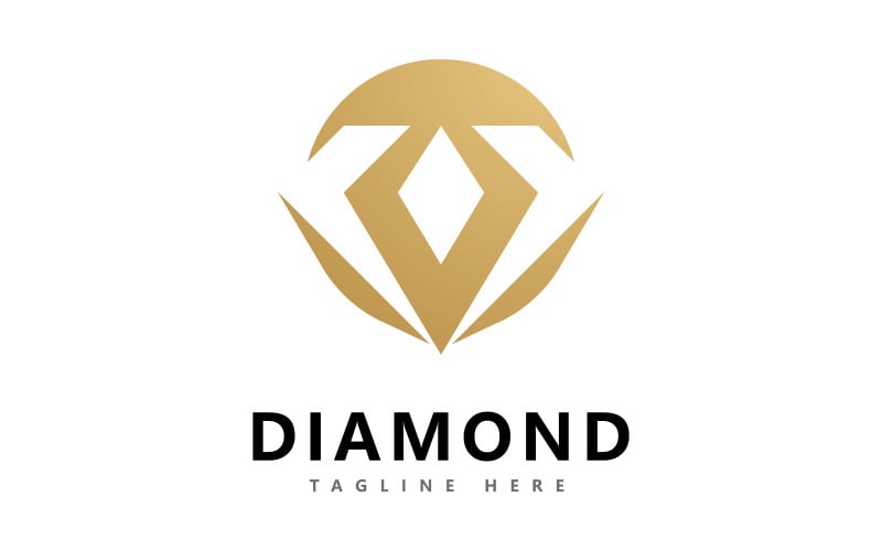 Diamant logo vector ontwerp sjabloon6