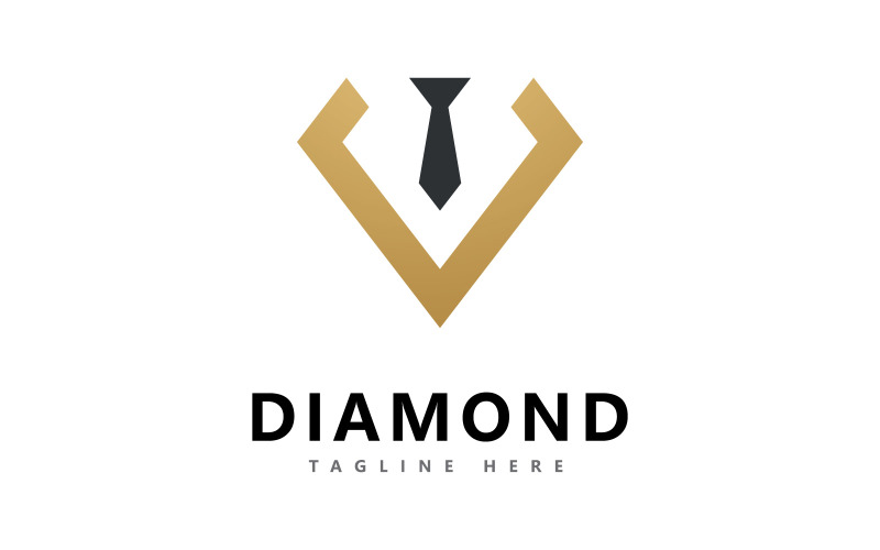 Diamant logotyp vektor designmall1