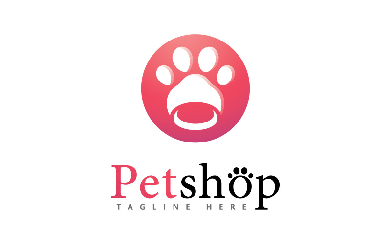 Illustration vectorielle de conception de logo de patte, pour le logo de l'animalerie 5