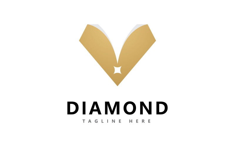 Modello di progettazione vettoriale del logo del diamante9