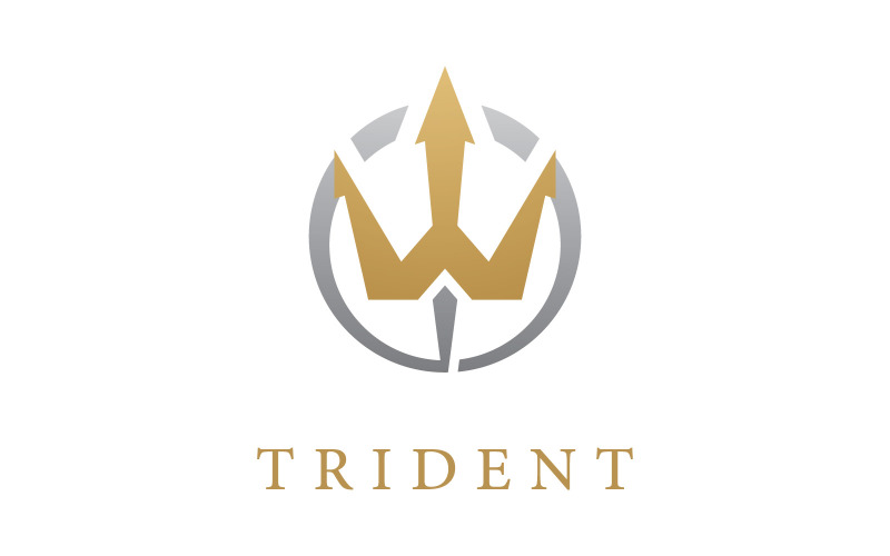Шаблон логотипа Trident векторная иконка 9
